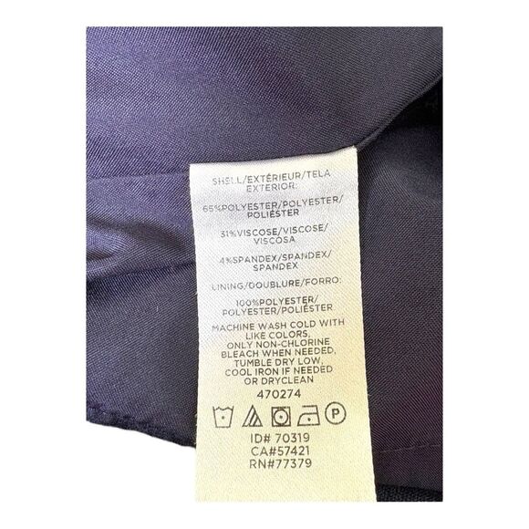 Ann Taylor Factory Stretch Dress Cap Sleeve Fresh Navy Size 4 - Picture 6 of 6